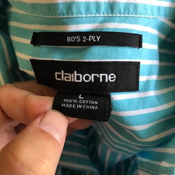 80s style Liz Claiborne mens button up sz large - Picture 4 of 4